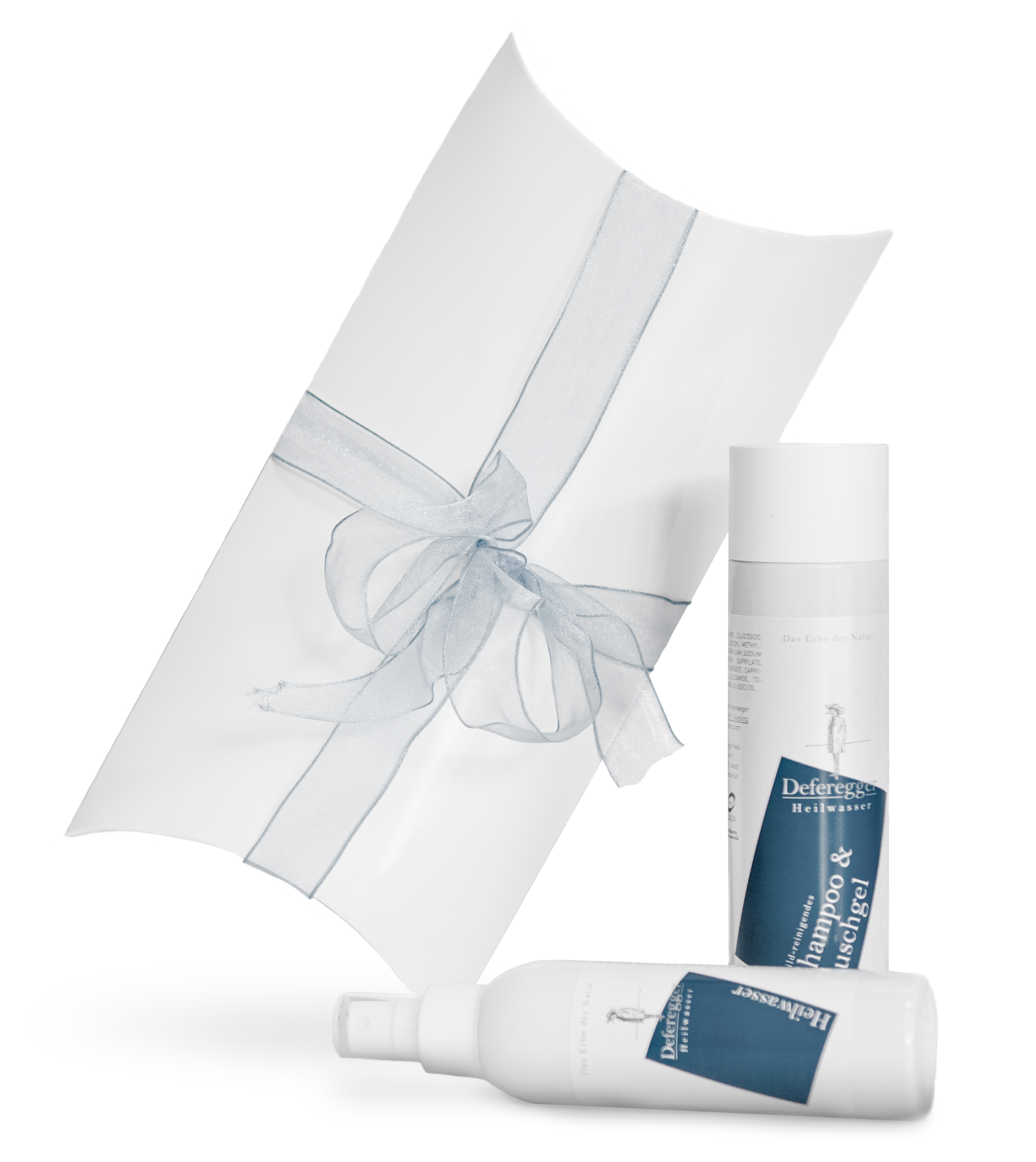 Geschenkebox Duschgel & Shampoo, Deferegger Heilwasser, Feuchtigkeitsspendende Creme 
